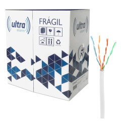 CABO CFTV 4P 24AWG BRANCO 0,51MM COM ANATEL 300MTRS MEGATRON