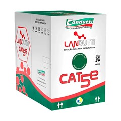 CABO REDE CAT5E AZ 305MTRS CONDUTTI