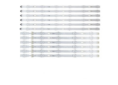 KIT 12 BARRAS LED TV SAMSUNG UN48JU6000/UN48JU6020/UN48JU6500 ALUMINIO