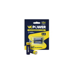 PILHA RECARREGAVEL AA 2400MA C/2 VXPOWER