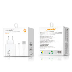 CARREGADOR CELULAR IOS USB+C LE-407TYPE C LHEMOX