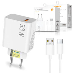 CARREGADOR CELULAR IOS USB+C LE-407TYPE C LHEMOX